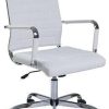 Pink Criss Cross Armless Office Chair Height Adjustable for Small Spaces 4