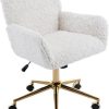 Compact Adjustable Swivel Desk Chair for Small Spaces with Wheels 4