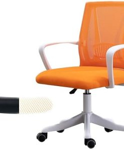 Adjustable High-Back Mesh Office Chair with Lumbar Support Cushion