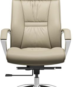 Genuine Leather High Back Executive Office Chair with Smooth Wheels 2