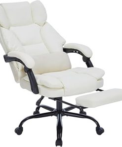 High Back Adjustable Office Desk Chair for Big and Tall Users Beige