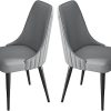 Kitchen Chairs for Dining Room and Home Office Mid Century Modern Beige 4