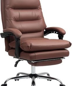 Massage Office Chair with Foot Rest 135° Recline High Back Upgrade 2