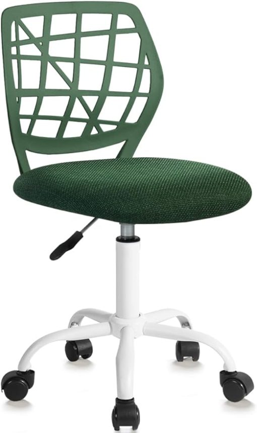 Kids Adjustable Swivel Desk Chair with Soft Cushion and Mesh Back - Image 2