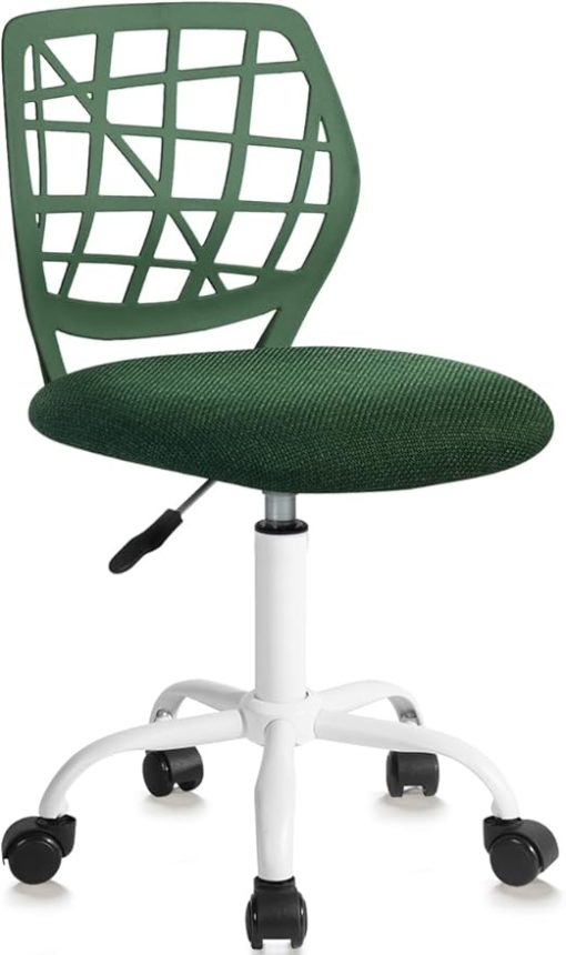 Kids Adjustable Swivel Desk Chair with Soft Cushion and Mesh Back