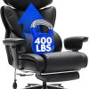 HOMCOM High Back Executive Desk Chair with Adjustable Height Charcoal Gray 4