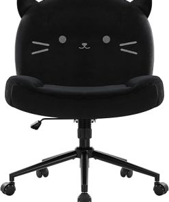 Ergonomic Armless Office Desk Chair with Adjustable Height and Wheels