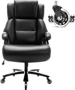 Big and Tall Executive Office Chair with Adjustable Lumbar Support