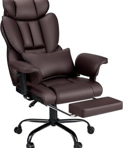 Ergonomic Big and Tall Office Chair with Massage and Footrest 450lbs 2