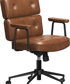 Comfortable 20in Wide Office Chair with Wheels and Cushioned Seat 2