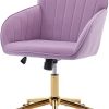 Modern Gold Metal Leg Desk Chairs for Home Office Use  
Adjustable Velvet Home Office Desk Chair for Comfort  
Bright Yellow Upholstered Tufted Computer Chair for Office 3