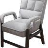 Ergonomic PU Leather Home Office Desk Chair Adjustable Height White 3