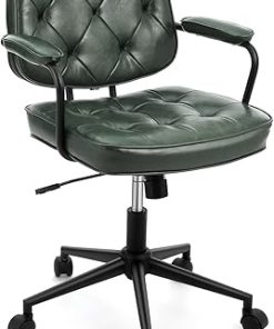 Ergonomic Home Office Desk Chair with Lumbar Support and 360° Wheels