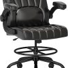 Cute Plush Faux Fur Vanity Chair with Armrest for Home Office Beige 3
