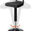 Armless Adjustable Height Office Desk Chair with Swivel and Wheels 4