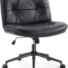 FelixKing Criss Cross Office Chair with Wheels and Adjustable Height 4