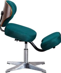 Ergonomic Height Adjustable Kneeling Chair with Back Support and Cushions