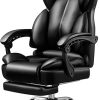 Mid Century Faux Leather Swivel Desk Chair with Adjustable Height 3
