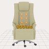 Ergonomic PU Leather Home Office Desk Chair Adjustable Height White 4