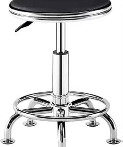 Height Adjustable Round Work Stool for Home Office or Garage Use