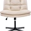 Ergonomic White Office Chair with Lumbar Support for Gaming and Work 4