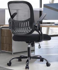Adjustable Armrest Office Chair with Lumbar Support for Comfort