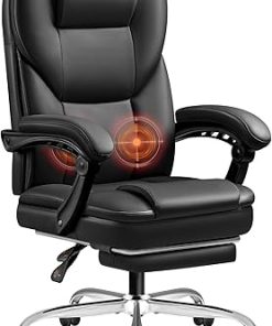 Big and Tall JUMMICO Reclining Ergonomic Office Chair with Footrest