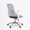 Pink Criss Cross Armless Office Chair Height Adjustable for Small Spaces 3