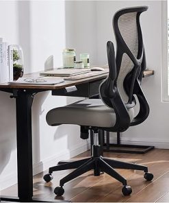 Ergonomic High Back Mesh Office Chair with Lumbar Support Gray