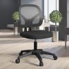 Serta Mia Modern Office Chair with Low-Back Barrel Design and Gold Base 3