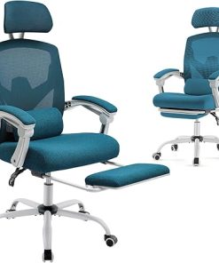 Adjustable Ergonomic Office Desk Chair with Footrest and Lumbar Support 2