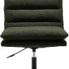 Comfy Purple Vanity Desk Chair with Adjustable Height and Gold Feet 3