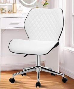 Home Office Desk Chair with Wheels for Small Spaces and Bedrooms 2