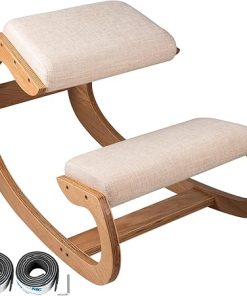 Ergonomic Wooden Kneeling Chair for Stress Relief and Better Posture