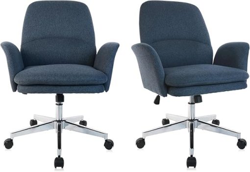 Modern Ergonomic Office Desk Chair Set with Adjustable Swivel Wheels