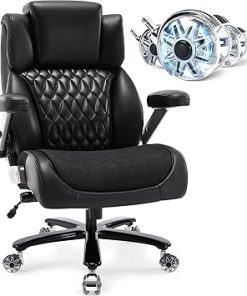 Big and Tall Office Chair 400lbs Adjustable Lumbar Support High Back