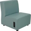 Round High Back Bungee Office Chair in Chrome and Black 43 Inches 3