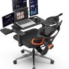 Yaheetech Ergonomic Armless Mesh Office Chair for Small Spaces 3