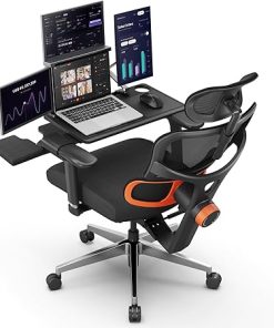 Ergonomic Office Chair with Adaptive Lumbar Support and Adjustable Headrest