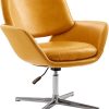 Modern Navy Velvet Home Office Desk Chair with Wheels and Swivel 3