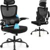 Ergonomic Office Chair with Flip-up Arms and 55x24in Standing Desk 4