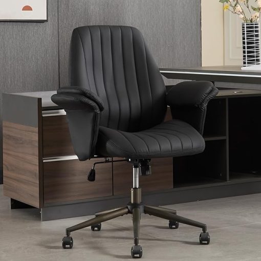 Ergonomic Office Chair with Lumbar Support and Adjustable Height - Image 2