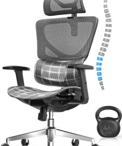 Ergonomic Mesh Big and Tall Office Chair with Adjustable Lumbar Support