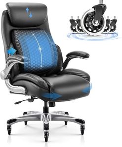 Ergonomic High Back Executive Office Chair with Lumbar Support Black