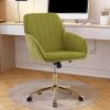 Simple Deluxe Criss Cross Legged Office Chair Adjustable Grey 4
