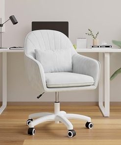 Home Office Chair Swivel Adjustable Upholstered Velvet Computer Task Chair