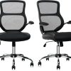 Mid-Back Swivel Executive Chair Adjustable Height PU Leather Desk Chair 4
