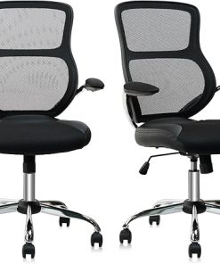 Mid Back Mesh Office Chair with Lumbar Support for Home Study
