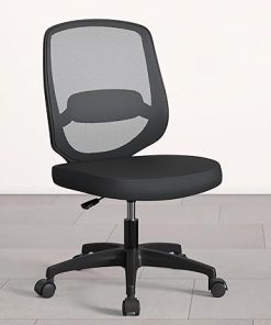 Ergonomic Mesh Office Chair Without Arms for Small Spaces 2