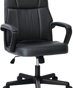 Ergonomic 360° Swivel Office Chair Adjustable Height Black 275 lbs